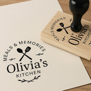 Caucho Sello de goma con logotipo de cocina personalizado