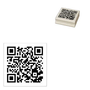 Caucho Sello de goma cuadrado 2x2 QR para marca