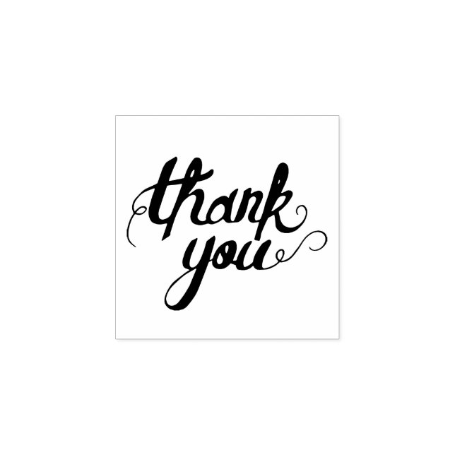 Caucho Sello de goma de agradecimiento (Impresión)