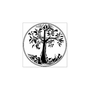 Caucho Sello de goma de árbol de la vida