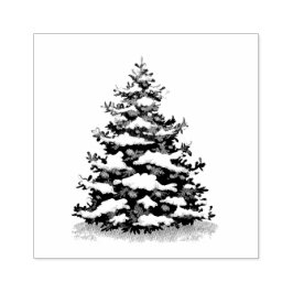 CAUCHO SELLO DE GOMA DE AUTO INKING: ÁRBOL DE NAVIDAD