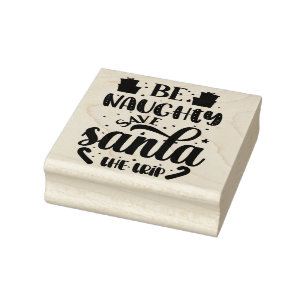 Caucho Sello de goma de Be Naughty Navidades