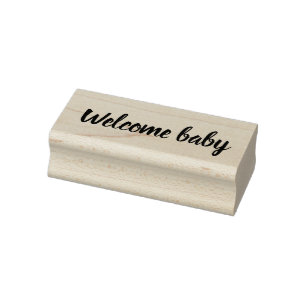 Caucho Sello de goma de bebé de bienvenida, fabricación d