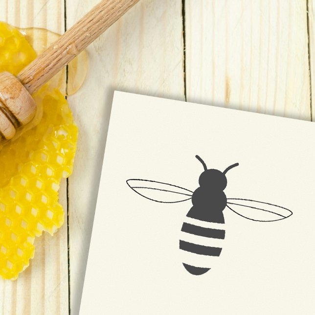 Caucho Sello de goma de Bee (Bee Rubber Stamp)