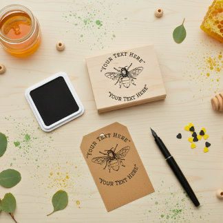 Caucho Sello de goma de beekeeper Honey Bee de personaliz