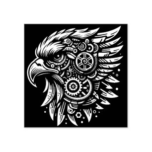 Caucho Sello de goma de cabeza de águila