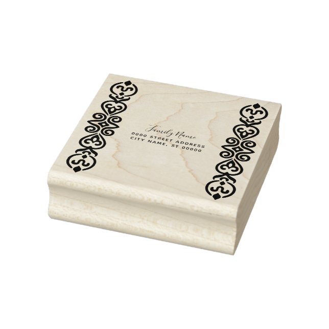 Caucho Sello de goma de dirección de devolución decorativ (Sello)