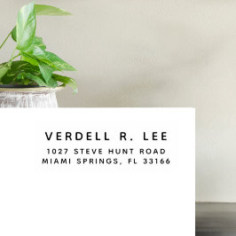 Caucho Sello de goma de dirección de devolución moderna p