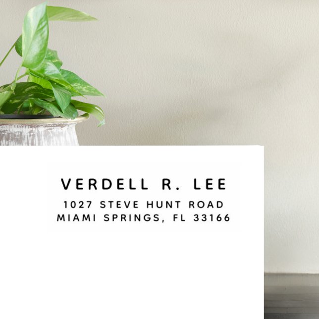 Caucho Sello de goma de dirección de devolución moderna p (Subido por el creador)