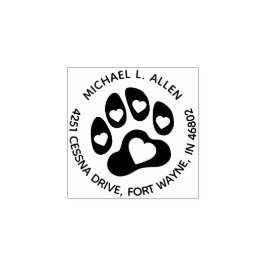 Caucho Sello de goma de dirección de devolución redonda c