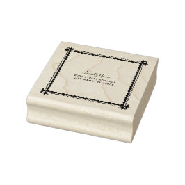 Caucho Sello de goma de dirección de devolución simple