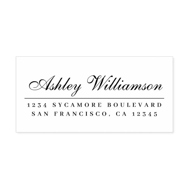 Caucho Sello de goma de dirección de retorno de caligrafí (Impresión)