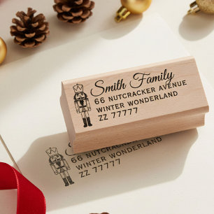 Caucho Sello de goma de dirección de retorno del apellido