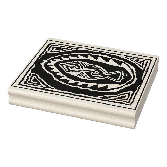 Caucho Sello de goma de diseño de pez de arte popular par (Sello)