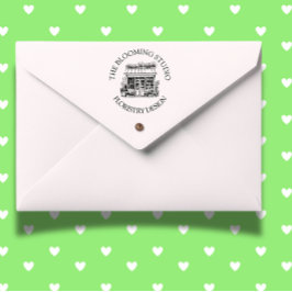 Caucho Sello de goma de Florist Storefront Studio