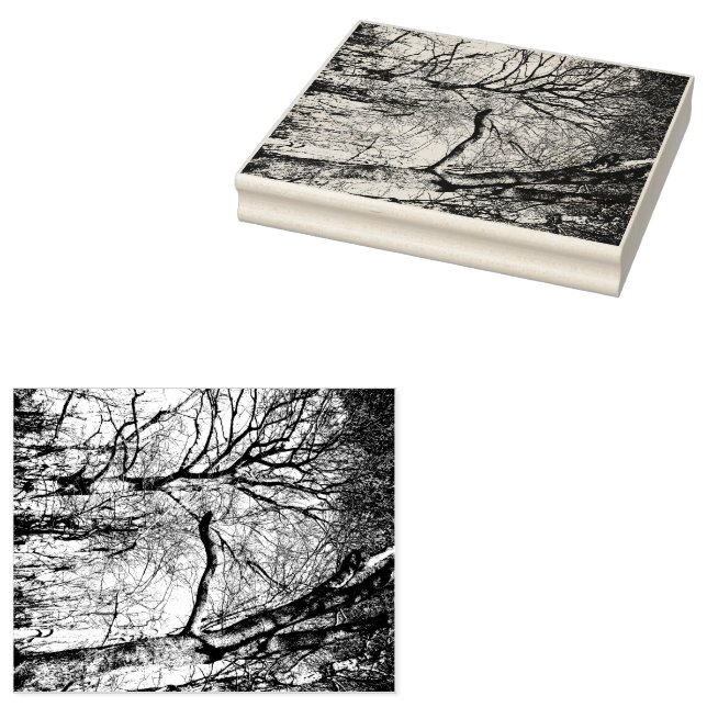 Caucho Sello de goma de fotos de árboles (Sellado)