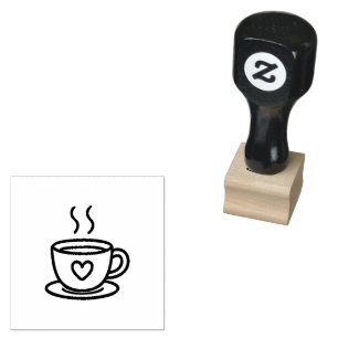 Caucho Sello de goma de grano de café Icono en negrita