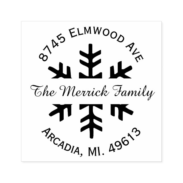 Caucho Sello de goma de la dirección de retorno del copo  (Impresión)