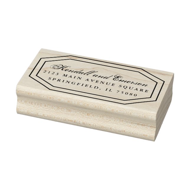 Caucho Sello de goma de la invitación a la boda *Flores d (Sello)