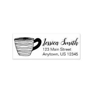 Caucho Sello de goma de la Tea Cup Teacup