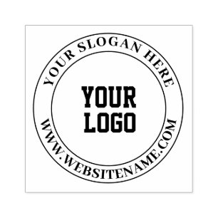 Caucho Sello de goma de logotipo comercial - Hecho por Pe