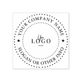 Caucho Sello de goma de logotipo de negocio personalizado
