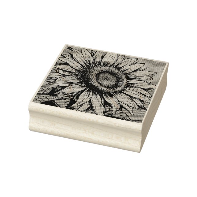 CAUCHO SELLO DE GOMA DE MADERA DE GIRASOL (Sello)