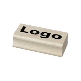 Caucho Sello de goma de madera de logotipo de la empresa