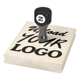 Caucho Sello de goma de madera grande personalizado