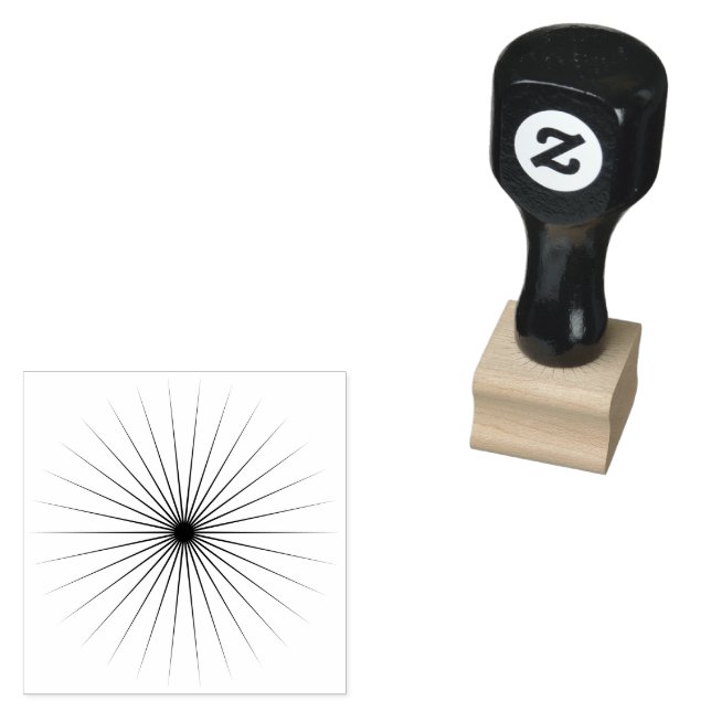 Caucho Sello de goma de madera único de estrella brillant (Sellado)
