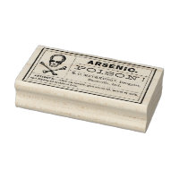 Sello de goma de marca apothecon POISON