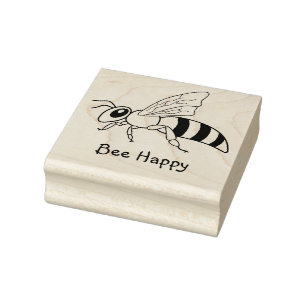 Caucho Sello de goma de mensaje de abee