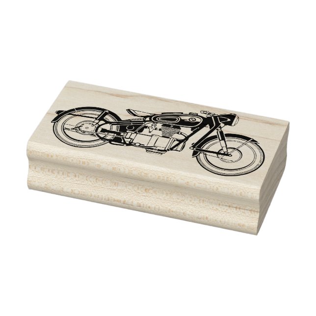 Caucho Sello de goma de motocicleta de época (Sello)