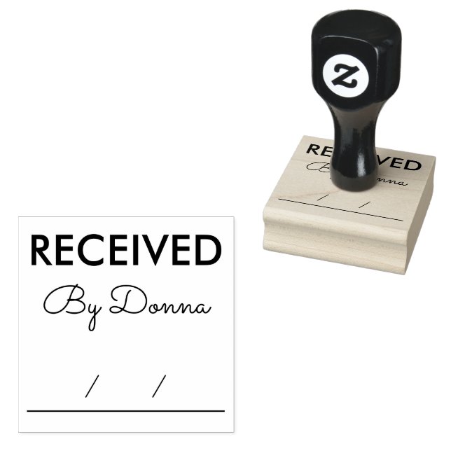 Caucho Sello de goma de oficina con nombre personalizado  (Sellado)