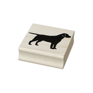 Caucho Sello de goma de perro de Black Lab