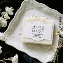 Sello de goma de soporte hecho a mano minimalista 