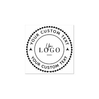 Caucho Sello de goma de su logotipo personalizado