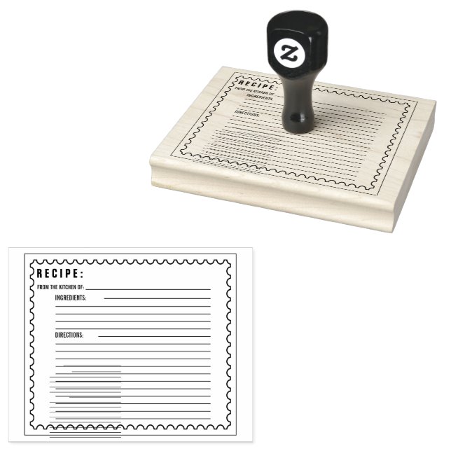 Caucho Sello de goma de tarjeta de receta (Sellado)