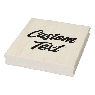 Caucho Sello de goma de texto de personalizado
