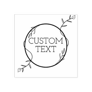Caucho Sello de goma de texto de personalizado