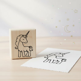 Caucho Sello De Goma De Unicornio Para Niños