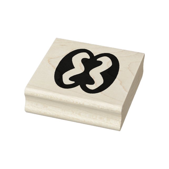 Caucho Sello de goma de Wood Adinkra (Relaciones Humanas) (Sello)