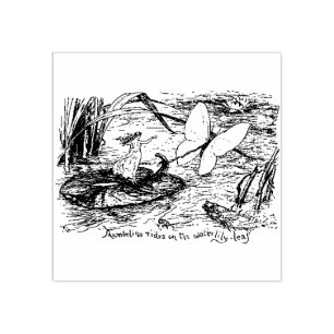 Caucho SELLO DE GOMA DE WQ: Paseos de Thumbelina en el