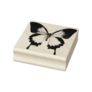 Caucho Sello de goma del arte de la mariposa real