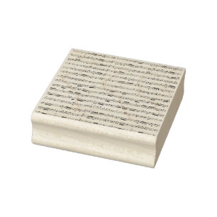Caucho Sello de goma del arte de la partitura