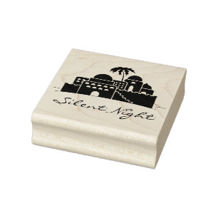 Caucho Sello de goma del arte del sentimiento del navidad