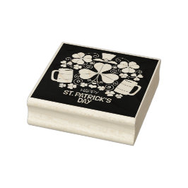 Caucho Sello de goma del día de San Patricio