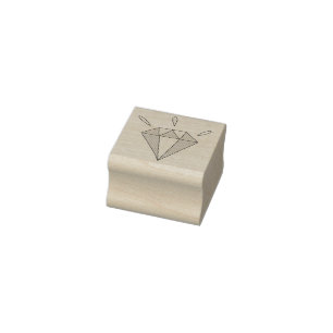 Caucho Sello de goma del diamante