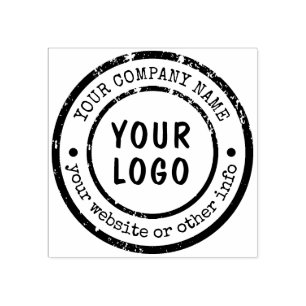 Caucho Sello de goma del logotipo comercial del nombre de