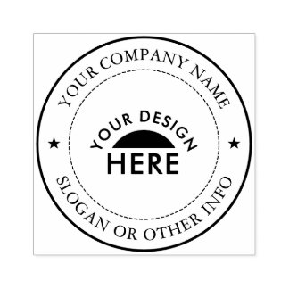 Caucho Sello de goma del logotipo de la empresa personali